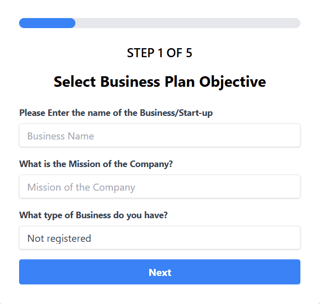 AI Business Plan Generator screenshot 1