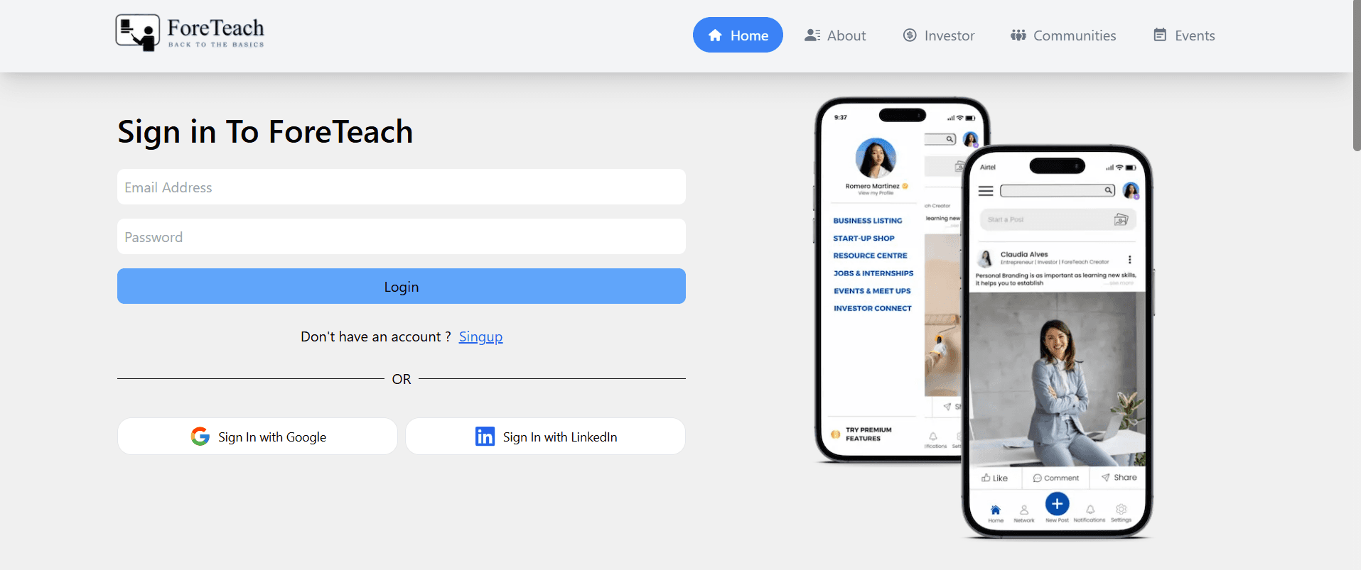 Social Media Platform screenshot 1